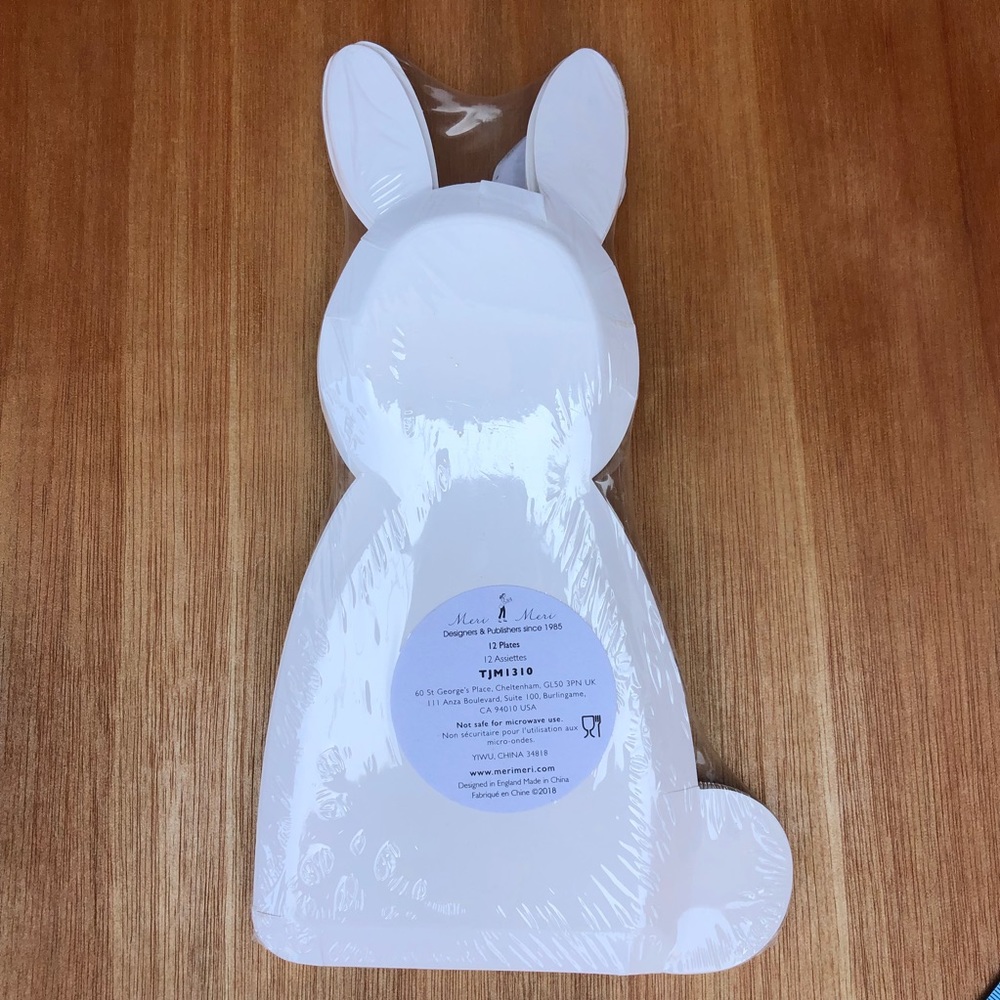 Bunny Paper Plates • Spring Party - Picture 3 of 5